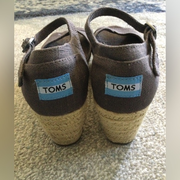 TOMS sz. 7.5 Espadrille Wedge Sandal - Picture 4 of 5